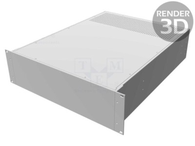 Carcasă stand de montare rack 19&amp;quot;, 3U, aluminiu, HAMMOND foto