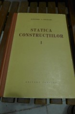 Statica Constructiilor Volumul I 1959 Alexandru Gheorghiu foto