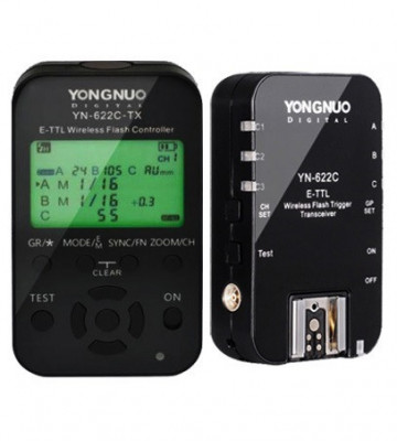 Yongnuo YN622C-TX + YN622C II kit declansare wireless E-TTL Canon foto