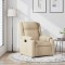 Fotoliu rabatabil, crem, material textil - 2