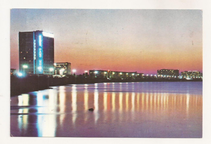 RF38 -Carte Postala- Noaptea la Mamaia, circulata 1974