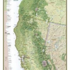 National Geographic: Pacific Crest Trail Wall Map in Gift Box Wall Map (18 X 48 Inches)