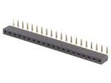 Soclu pini mamă 20P 90&deg; 2,54mm THT 1x20