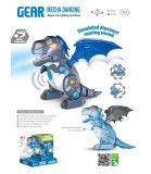 Dragon Robot Interactiv pentru Copii, cu Aripile Fluturande, Fum si Lumini, Plastic Netoxic, Varsta 3 ani+