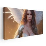 Tablou portret femeie cu aripi inger 1729 Tablou canvas pe panza CU RAMA 60x120 cm
