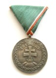 u191 UNGARIA HORTISTA 1922 PENTRU PATRIE "A HAZ&Aacute;ERT" SI DEUS PRO NOBIS QUIS CONTRA NOS MEDALIE ARGINT STARE FOARTE FRUMOASA