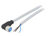 Cablu de Conectare M8 3 Pini Unghi 10m IP67