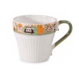 Cana Craciun portelan multicolor II 9x8.5 cm, 300 ml
