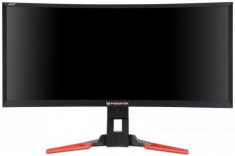 Monitor Gaming VA LED Acer 35&amp;amp;quot; Predator Z35, UW-UXGA (2560 x 1080), HDMI, USB, Display Port, 4 ms, Ecran Curbat, Boxe (Negru + Rosu) foto
