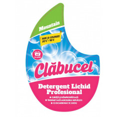 Detergent de rufe lichid gel profesional Clabucel pentru rufe albe si colorate 3L - Mountain