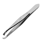 Pensetă Spr&acirc;ncene, 9.5cm, Oțel Inoxidabil, Argintie