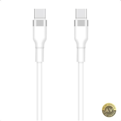 Cablu Date si Incarcare USB-C - USB-C Setty 60W 1m Alb foto