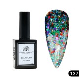 Oja semipermanentă Global Fashion, Gel polish&nbsp;Elite Glow 15&nbsp;ml,&nbsp;137