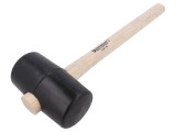 Ciocan 350mm 527g Rotund Guma Lemn Duritate Shore 90