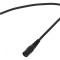 Cablu 1x1mm2 DC 5,5/2,1 Soclu Negru 0,25m