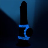 Set 3 Inele Penis Fosforescente Lumino Play, Alb, Lovetoy