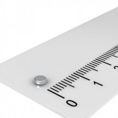 Magnet neodim rotund 3mm x 1mm 3x1 - Magneti pe timpan casti inductive - pachet 100 bucati