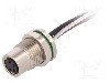 Conector M8, 4 pini, clasa etanseitate IP67, BULGIN - PXMBNI08RPF04AFL001