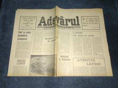 ZIARUL ADEVARUL 5 IUNIE 1990 foto