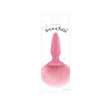 Bunny Tails Pink - Butt Plug Roz Tip Coadă Iepuraș, Silicon, 10,3 cm, Orion