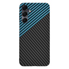 Husa pentru samsung galaxy a16 4g / a16 5g - carbonfiber slim - blue pulse foto