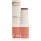 Attitude Oceanly Plastic Free Makeup lip gloss cu efect de hidratare culoare Ginger 3.4 g