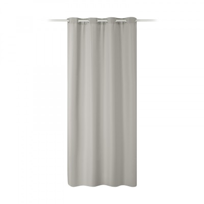Draperie opaca Stella cu inele Jemidi, 140 x 245 cm, Gri, Poliester, 55283.25.01 foto