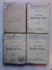 Cei trei muschetari - AL. DUMAS , 4 volume colectiunea Alcalay , inainte de 1922 foto