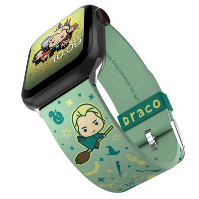 Curea pentru smartwatch editia Harry Potter Draco Charms, Bratara cu licenta oficiala, compatibila cu orice marime si serie Apple Watch (ceasul nu est foto