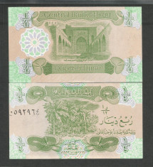 IRAK IRAQ 1 / 4 DINAR 1993 UNC [1] P- 77 , necirculata foto