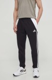 adidas Performance pantaloni de trening Tiro24 culoarea negru, cu imprimeu, IP1976