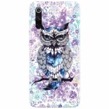 Husa silicon pentru Xiaomi Mi 9, Abstract Owl