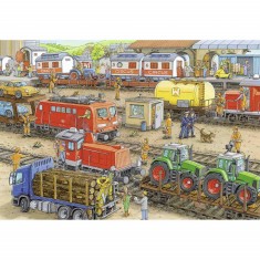 Puzzle Statie De Tren, 2X24 Piese foto