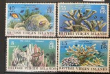 PC463 - BRITISH VIRGIN ISLANDS 1978 Corali, serie MNH, 4v