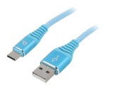 Cablu USB 2.0 USB-A la USB-C Aurit 1m Turcuaz