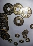 9+9 banuti Aurii norocosi,monede feng shui abundenta,prosperitatea,bogatia,T.GRA