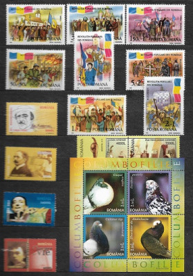 C2899 - Lot Romania timbre neuzate,serii complete,perfecta stare foto