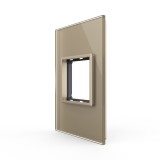 Cumpara ieftin Rama din sticla Livolo standard Italian 2 module - Serie noua SmartElectro IntelligentHouse