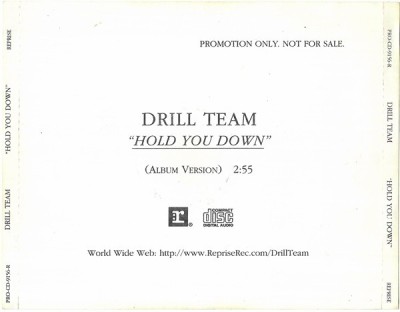 Drill Team - Hold You Down (Album Version), CD foto