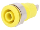 Soclu Banană 4mm 24A 1kV Galben Aurit
