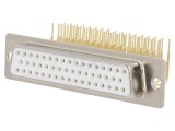 Soclu D-Sub 50 PIN Mamă PCB unghi 90&deg; THT