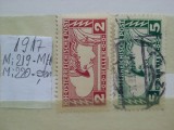 1917- Austria-Mi 219-220-MH+stamp.