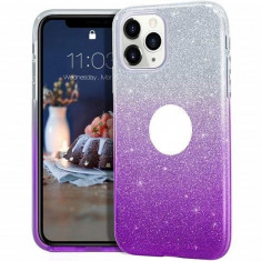 Husa Apple iPhone 11 iberry Shining ArgintiuMov foto