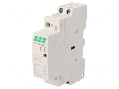 Contactor 2P 25A 24VDC NO IP20 foto