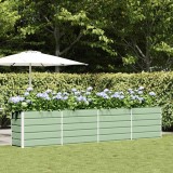 vidaXL Jardinieră Verde pastel 480 x 50 x 45 cm Oțel Galvanizat 42018261