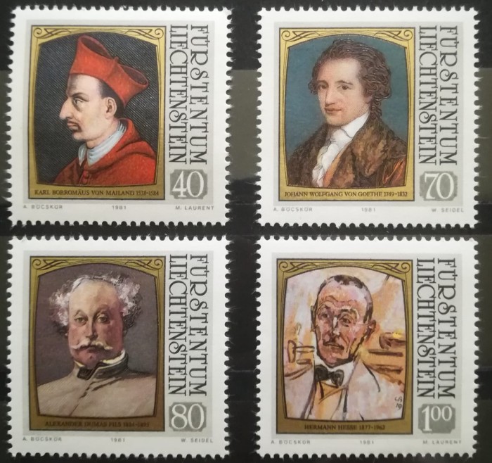 BC270, Liechtenstein 1981, serie picturi