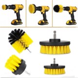 Set 4 Perii pentru Mocheta &amp; Uz Casnic /Profesional Detailing Carpet Brush cu Adaptor Bormasina