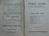 Ritmul vremii , revista literara , critica , sociala , an 2 , nr. 11 , 1925