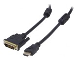 Cablu HDMI 1.4 la DVI-D 1.8m Negru