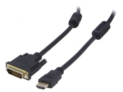 Cablu HDMI 1.4 la DVI-D 1.8m Negru foto
